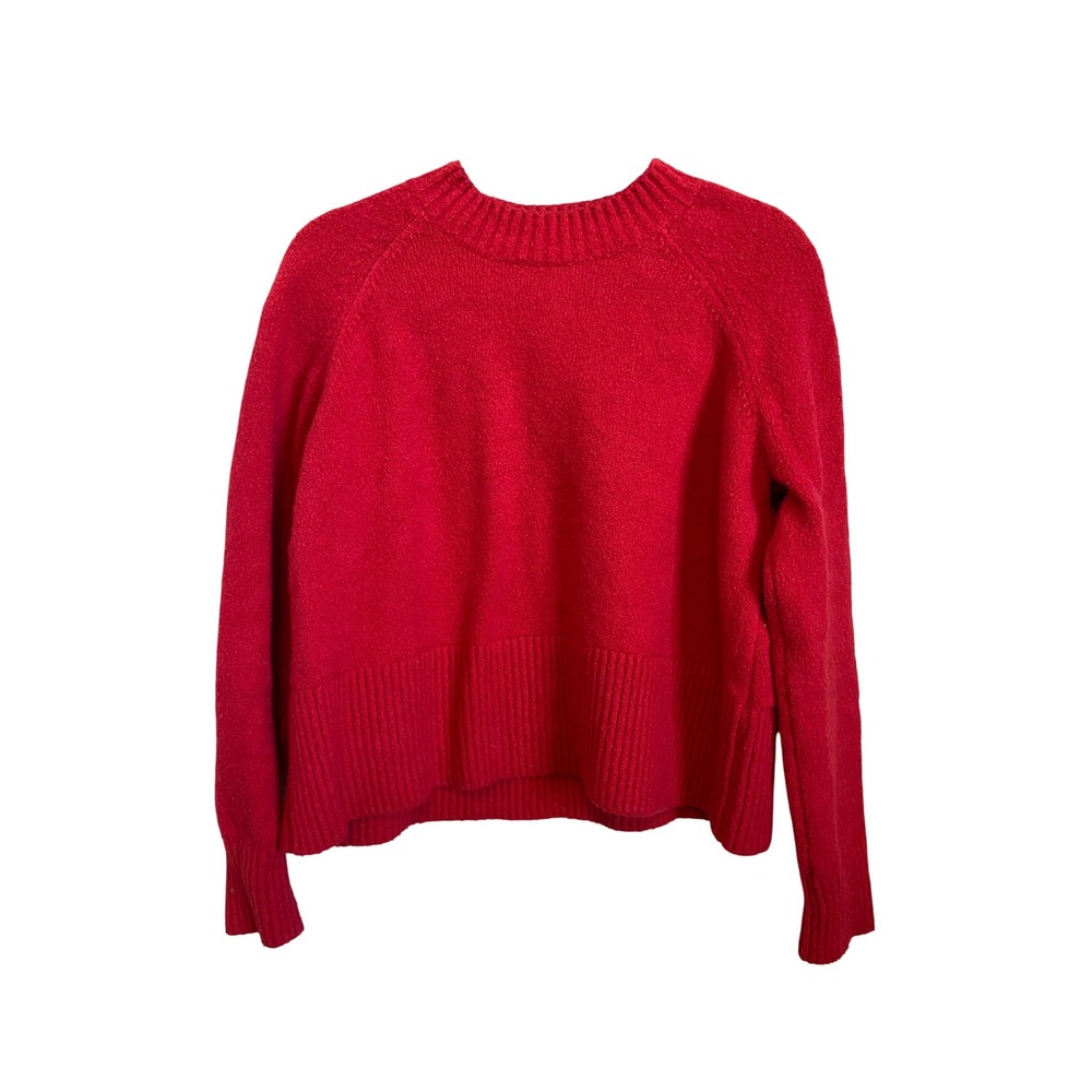 AYR Red The Lofty Softie Crewneck Sweater Made in Italy Small